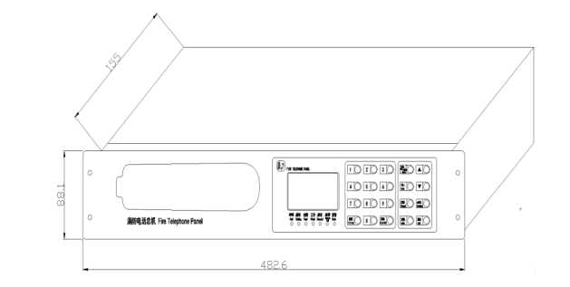 利达HY6311总线消防电话总机结构图
