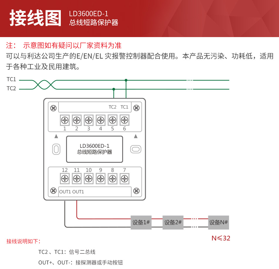 LD3600ED-1总线短路保护器 隔离模块